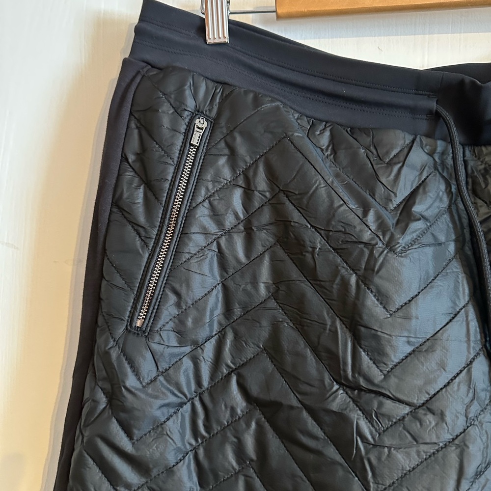Athleta Black Quilted Skinny Pants